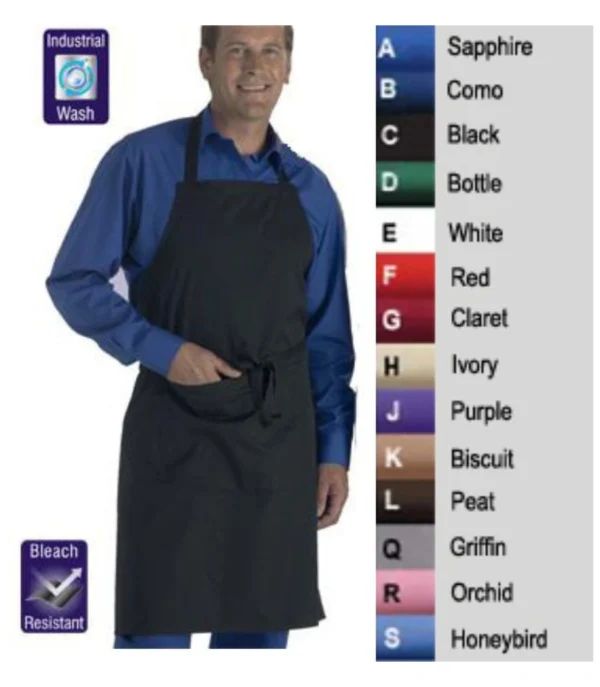 DP55 Bib Apron With Pocket